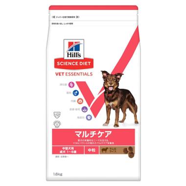 【犬】ベット・エッセンシャル 中型犬用 マルチケア 中粒 成犬 １～６歳